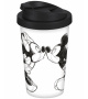 Mickey pohár na cesty 400 ml Bozk skica strieborná/sivá